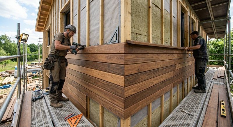 Hardwood Cladding Installation in Boston, MA