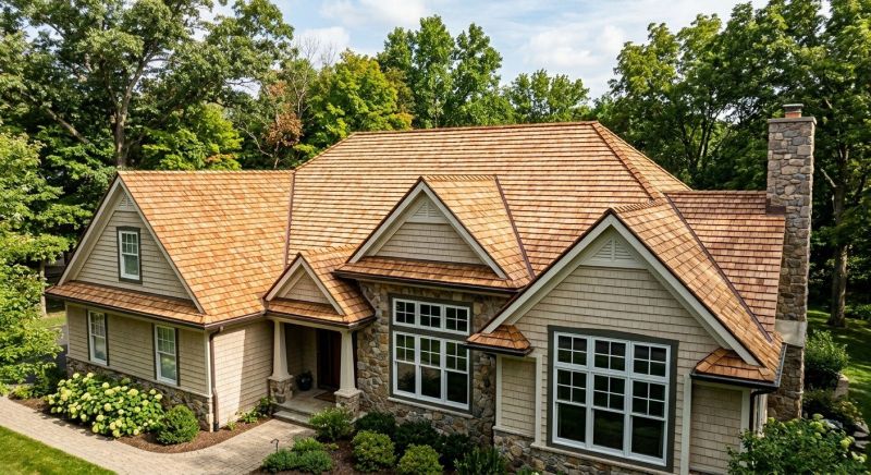 Natural Wood Roof Installation in Fredericksburg, VA