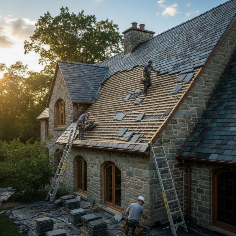 Slate Roof Replacement in Fredericksburg, VA