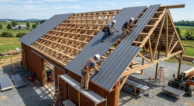 Barn Roof Construction in Naperville, IL