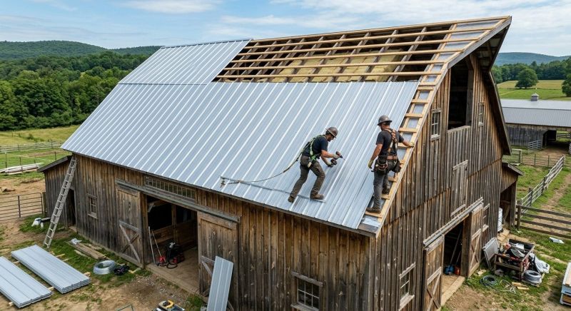 Barn Roof Construction in Alexandria, VA