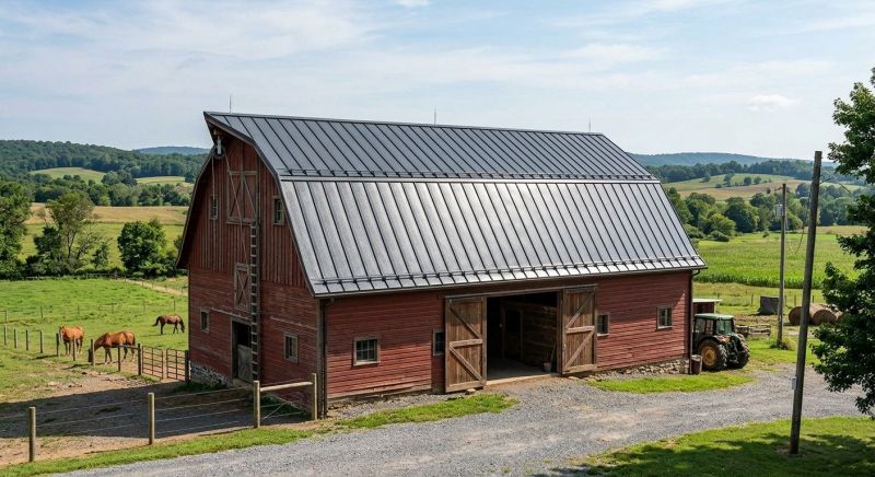 Barn Roof Replacement in Fredericksburg, VA