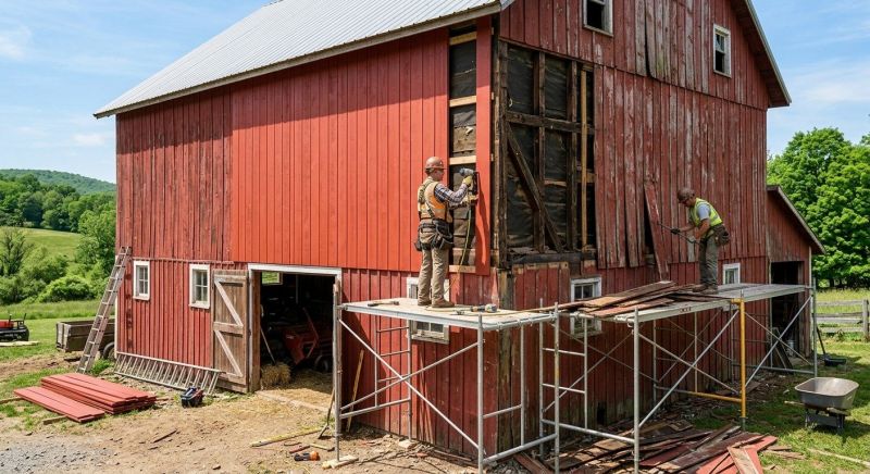 Barn Siding Replacement in Fairfield County, CT