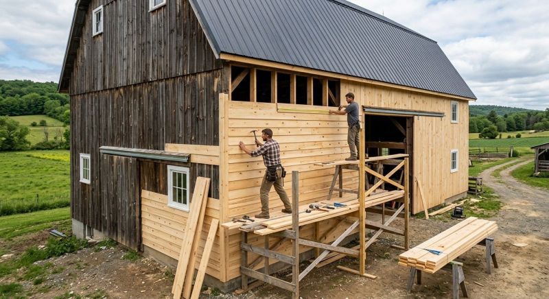 Barn Wood Siding Installation in Stamford, CT