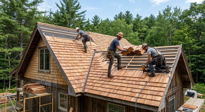 Cedar Roof Construction in Fredericksburg, VA