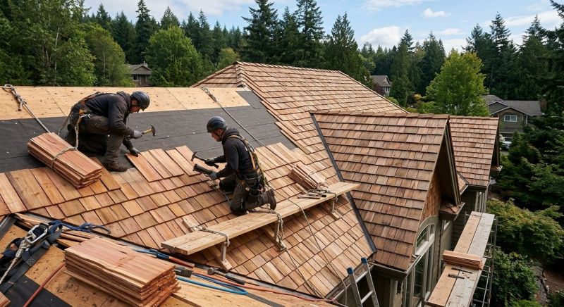 Cedar Roof Construction in Fredericksburg, VA