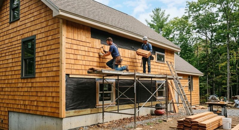 Cedar Siding Installation in Boston, MA