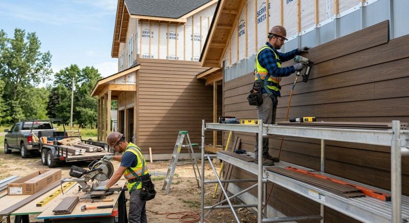 Faux Wood Siding Installation in Stamford, CT