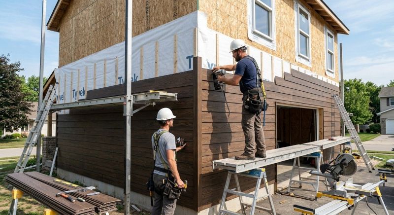 Faux Wood Siding Installation in Stamford, CT
