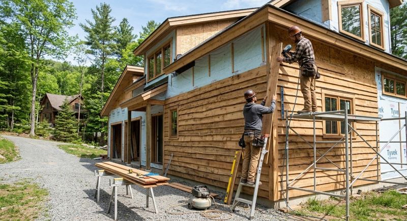 Faux Wood Siding Installation in Stamford, CT
