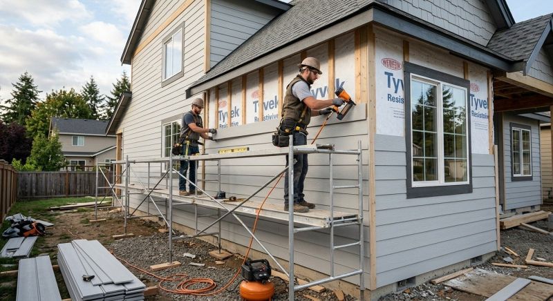 Fiberboard Siding Installation in Boston, MA