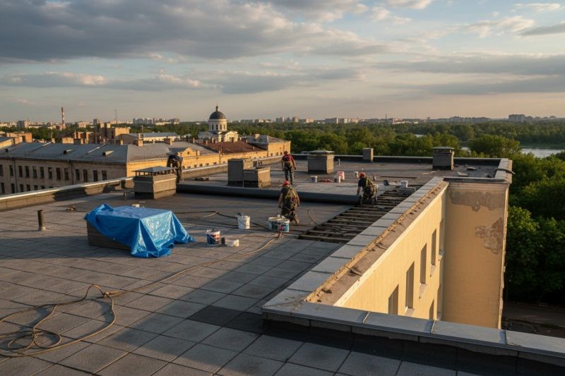 Flat Roof Replacement in Fredericksburg, VA