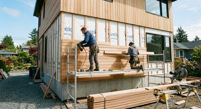 Hardwood Cladding Installation in Fairfield County, CT