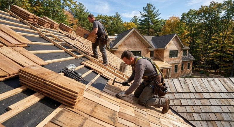 Natural Wood Roof Installation in Alexandria, VA