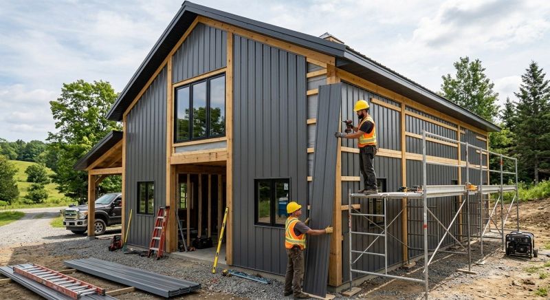 Pole Barn Siding Installation in Norwalk, CT