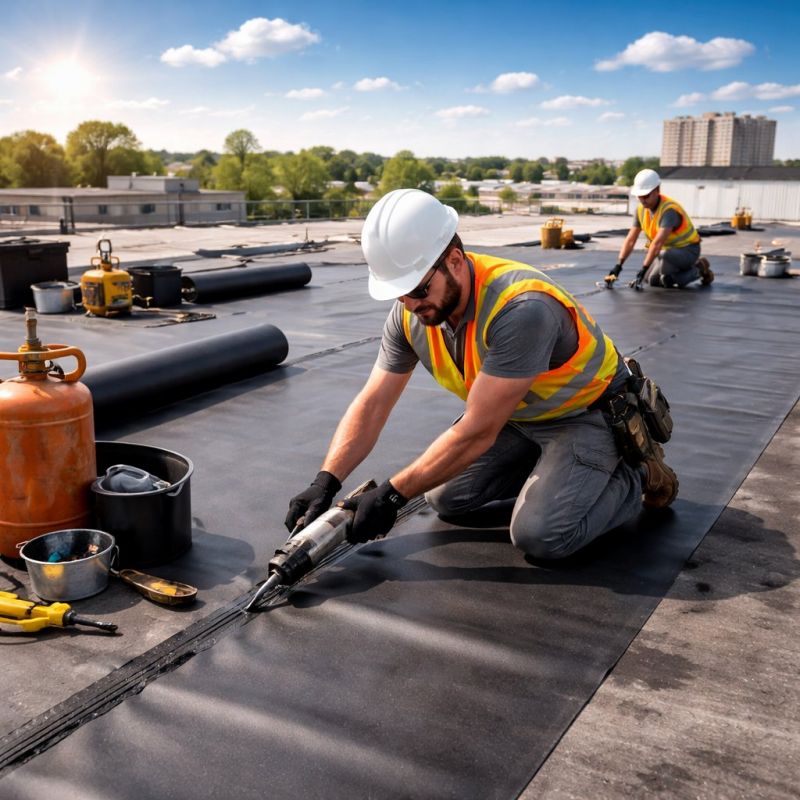 Rubber Roof Installation in Alexandria, VA