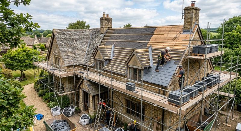 Slate Roof Replacement in Fredericksburg, VA