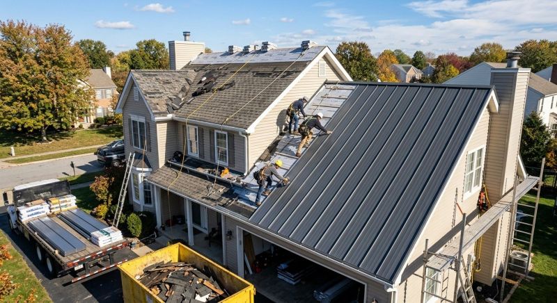 Steel Roof Replacement in Fredericksburg, VA