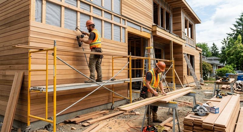 Wood Cladding Installation in Boston, MA