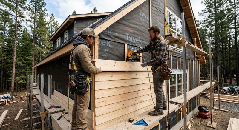 Wood Plank Siding Installation in Boston, MA