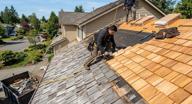 Wood Shingle Roof Replacement in Fredericksburg, VA