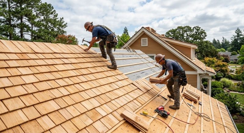 Wooden Roof Installation in Alexandria, VA